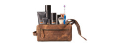 moonster leather toiletry bag for men & women