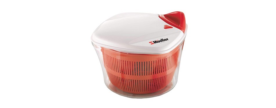 mueller large 5l salad spinner vegetable washer with bowl