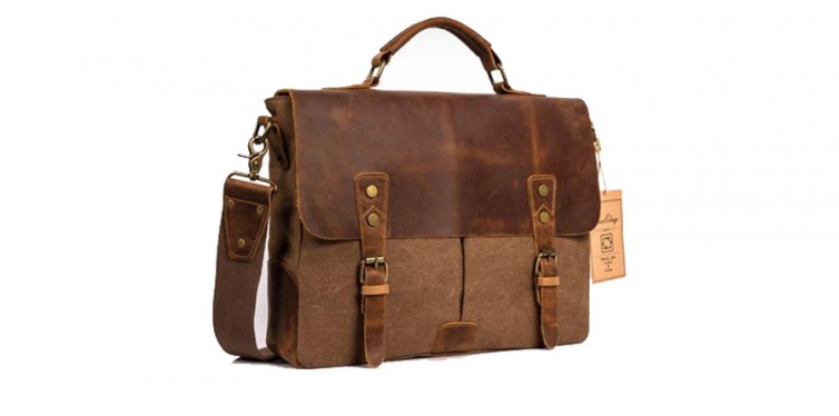 NiceEbag Leather Briefcase