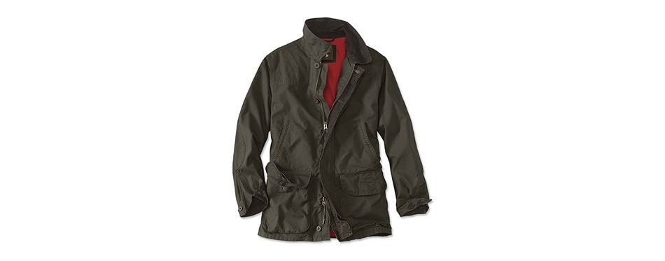 orvis waxed canvas jacket for men