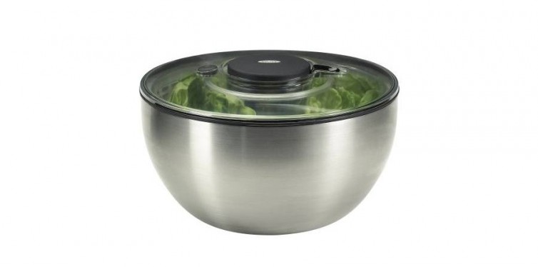 oxo stainless steel salad spinner