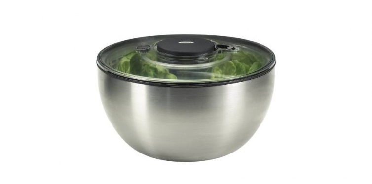 oxo stainless steel salad spinner
