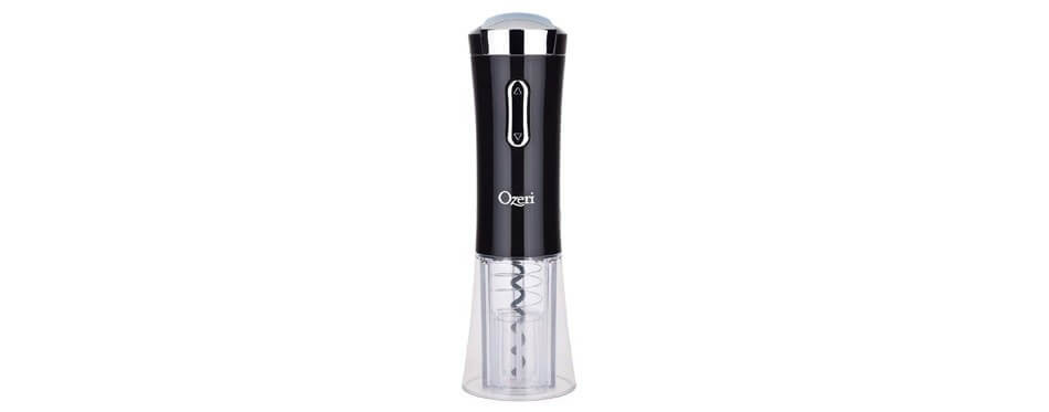 ozeri nouveaux ii electric wine bottle opener in black
