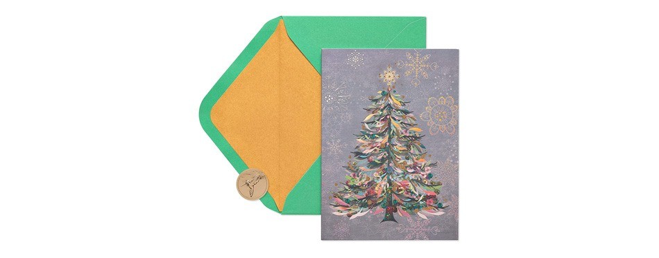 papyrus christmas cards boxed festive holiday tree