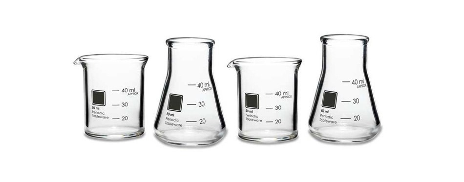 periodic tableware shot glasses