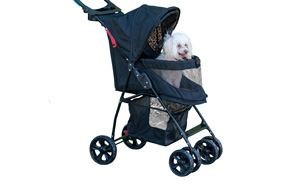pet gear no-zip happy trails lite pet stroller