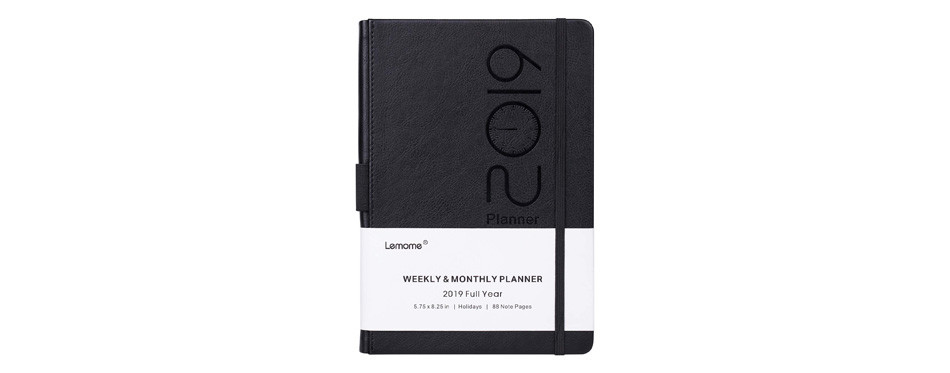 planner 2019 with pen loop