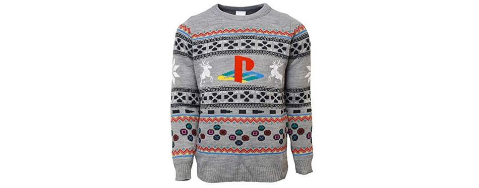playstation official console christmas jumper