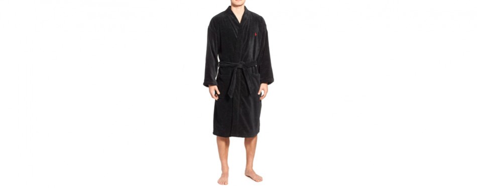 polo ralph lauren cotton fleece robe