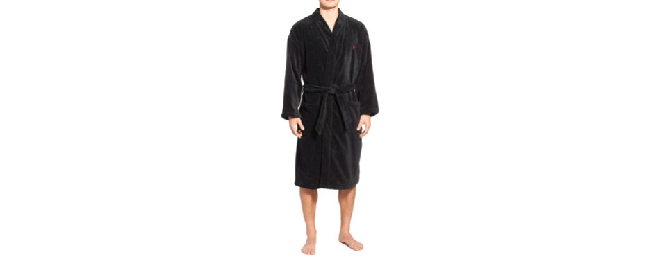 polo ralph lauren cotton fleece robe