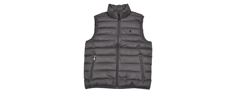polo ralph lauren men’s full zip puffer vest