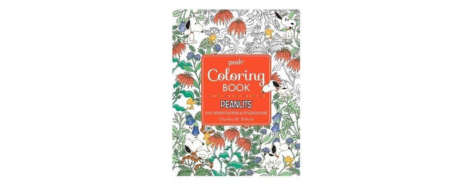 posh adult coloring book: peanuts for inspiration and relaxation