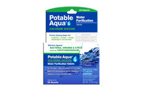 potable aqua chlorine dioxide water purification tablets