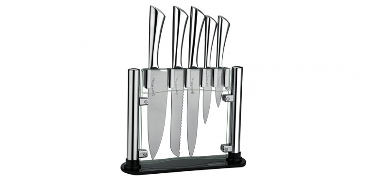 premium class stainless steel knife set of 5