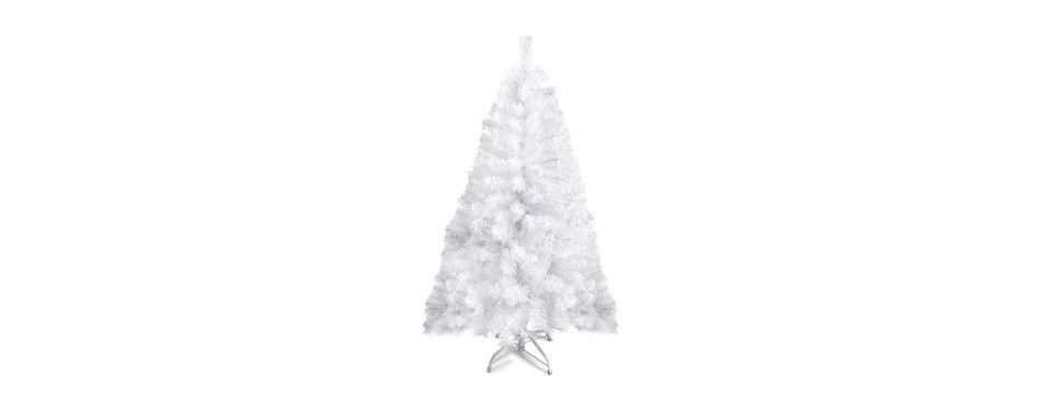 prextex 4 ft white artificial christmas tree