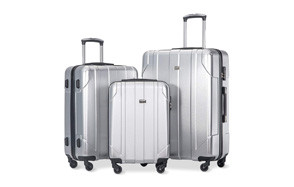 merax 3 piece p.e.t luggage set