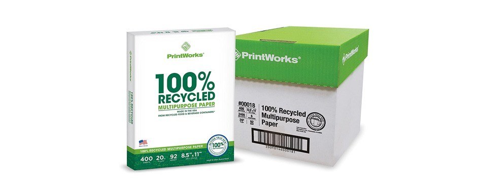 printworks 100 percent recycled multipurpose paper