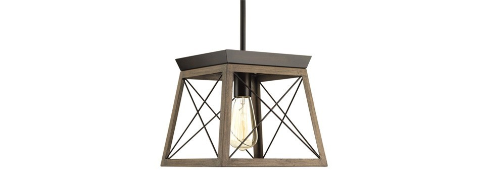 progress lighting briarwood collection farmhouse mini-pendant light