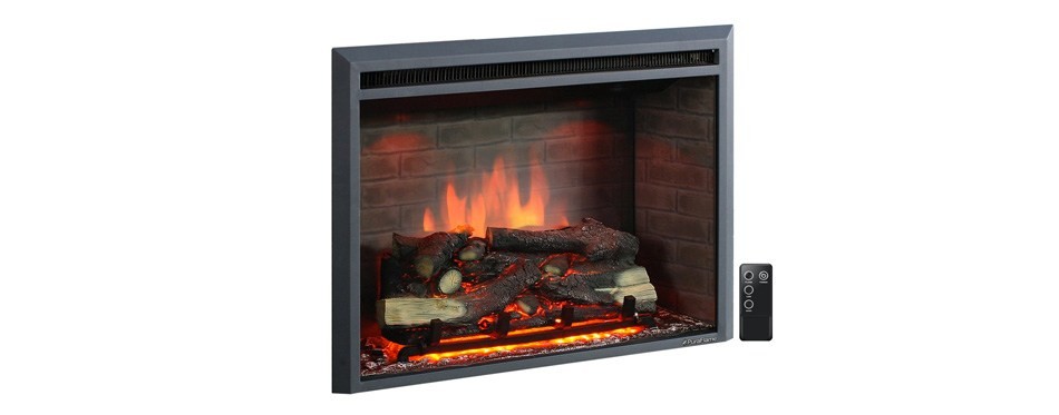 puraflame 33 inches western electric fireplace