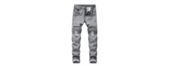 qimyum men's distressed slim fit denim jeans
