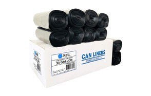 reli. 33 gallon trash bags