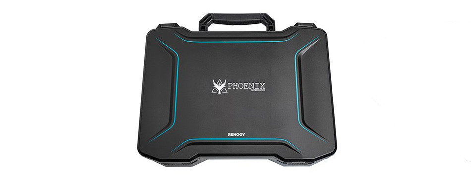 renogy phoenix portable generator with 20w solar panel