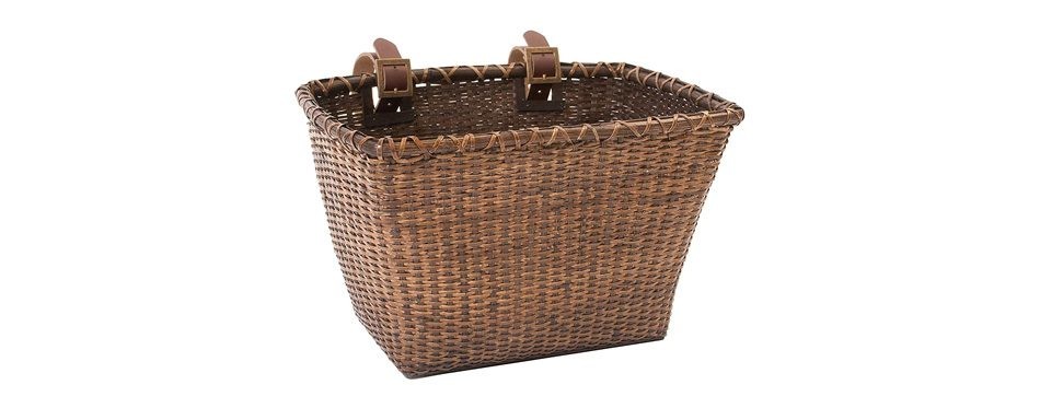 retrospec bicycles cane woven basket