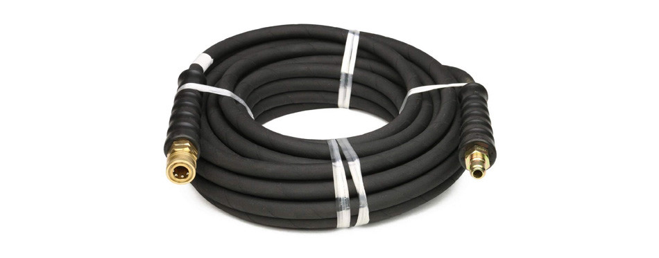 schieffer 4000 psi black wrapped pressure washer hose with couplers