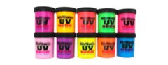 set of 10 neon rave glow in the dark paint
