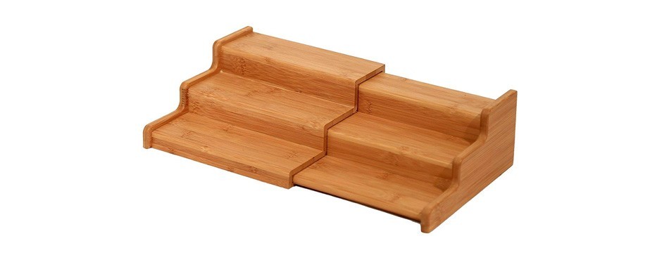 seville classics 3-tier expandable bamboo spice rack