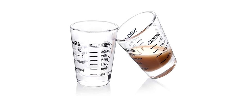 shot glasses measuring cup