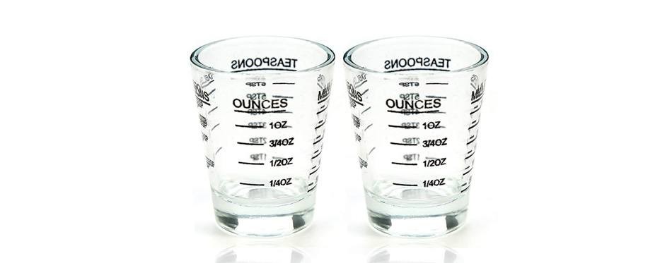 shot glasses measuring cup