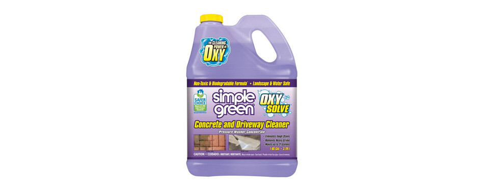 simple green oxy solve concrete and driveway pressure washer cleaner