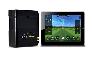 skytrak launch monitor with metal protective case