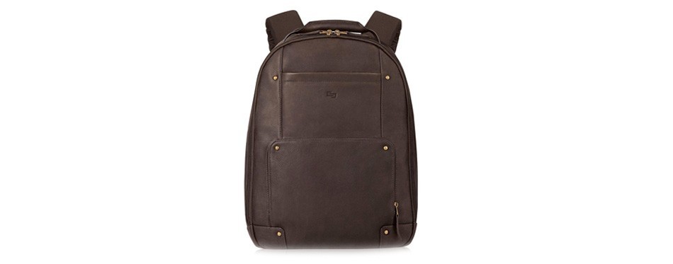 solo reade inch vintage columbian leather backpack