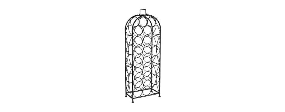 sorbus bordeaux chateau style wine rack
