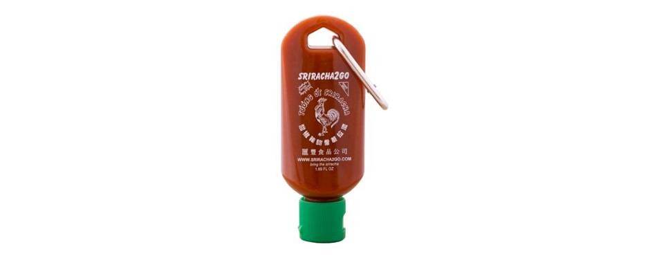 sriracha hot sauce keychain bottle