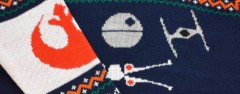 star wars official x-wing vs. tie fighter christmas jumper
