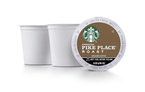 starbucks pike place roast coffee k-cup pods