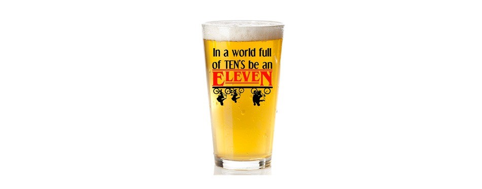 stranger things beer glass