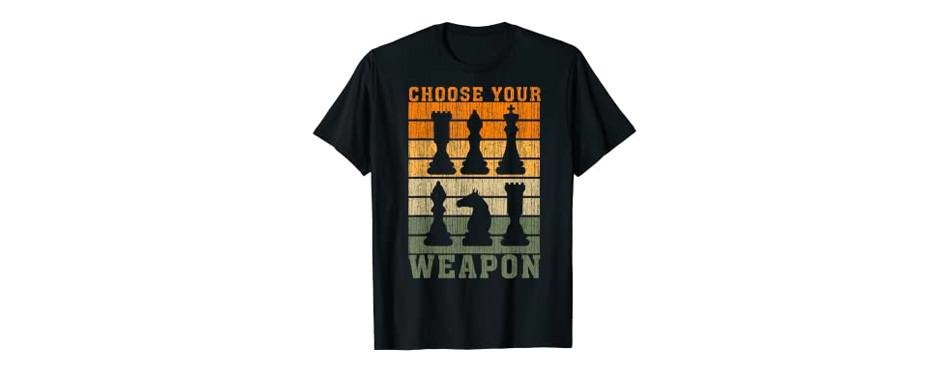 strategy chess player gift vintage chess t-shirt
