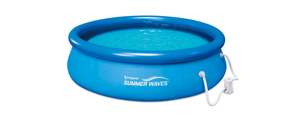 summer waves 10ft x 30in quick set inflatable pool