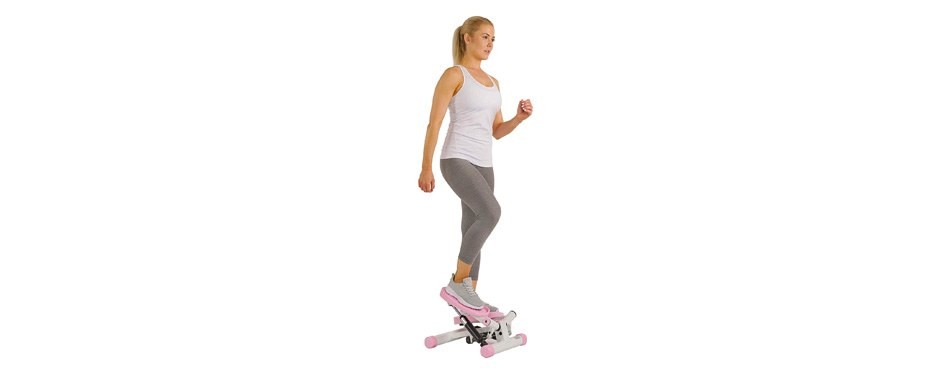 sunny health & fitness adjustable mini stair stepper
