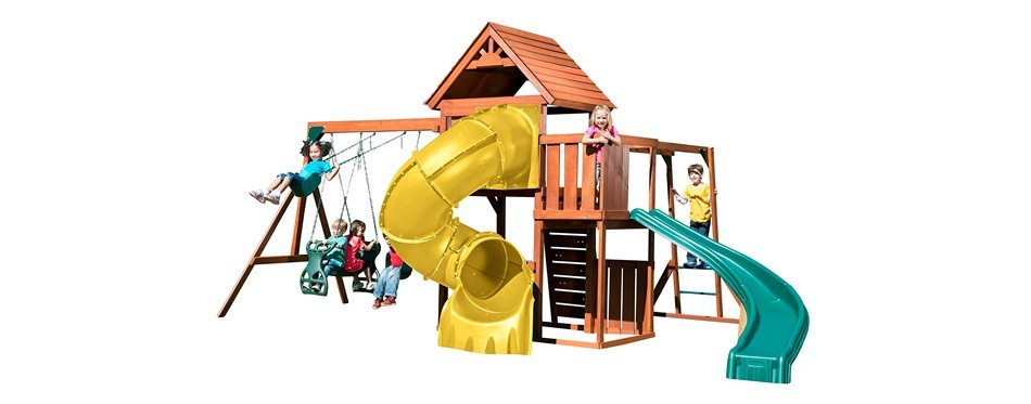 swing-n-slide grandview twist deluxe play set
