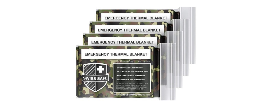 swiss safe emergency mylar thermal blankets