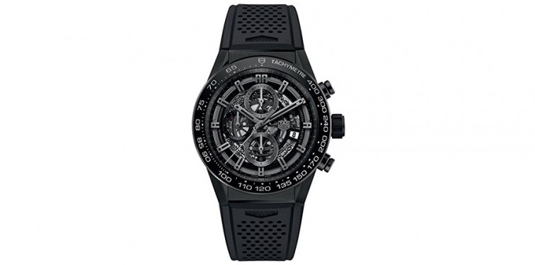 TAG Heuer Carrera Black Skeleton Watch