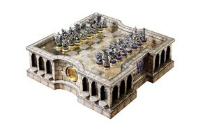 the lord of the rings collector's chess set