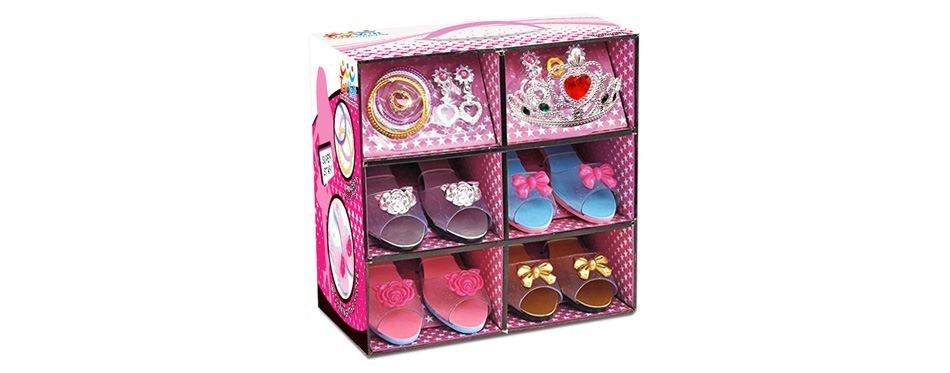 toyvelt princess dress up & play shoe and jewelry boutique