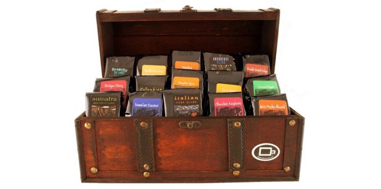 treasure chest of coffee
