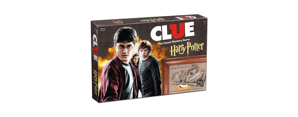 usaopoly clue harry potter board game | travel through hogwarts castle to solve the mystery